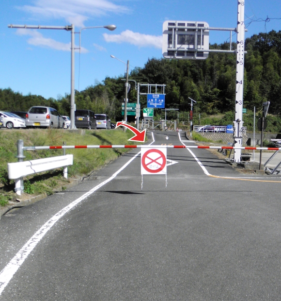 施工実績-セット時の道路